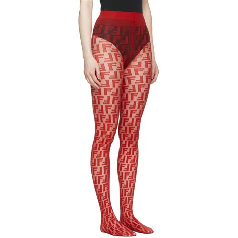 fendi tights red|Fendi inspired stockings.